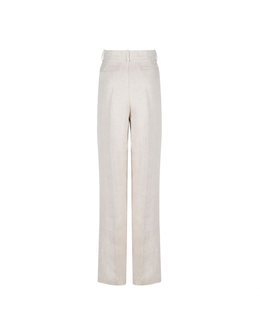 Beige linen pants