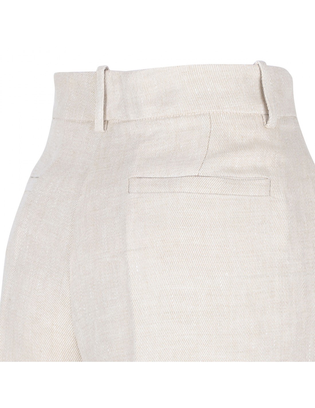 Beige linen pants