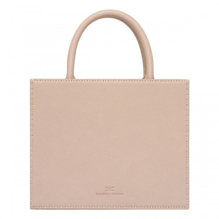 Beige small tote bag