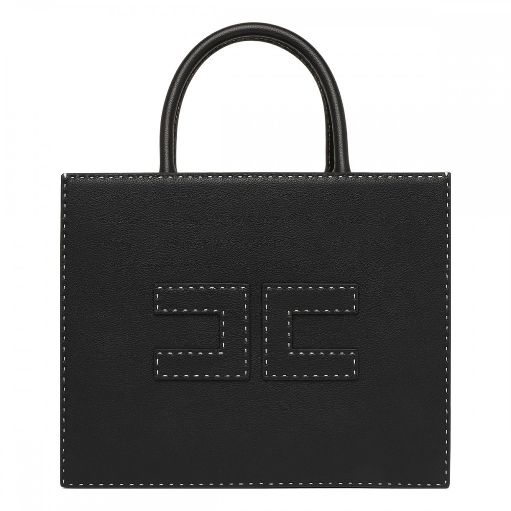 Black medium tote bag