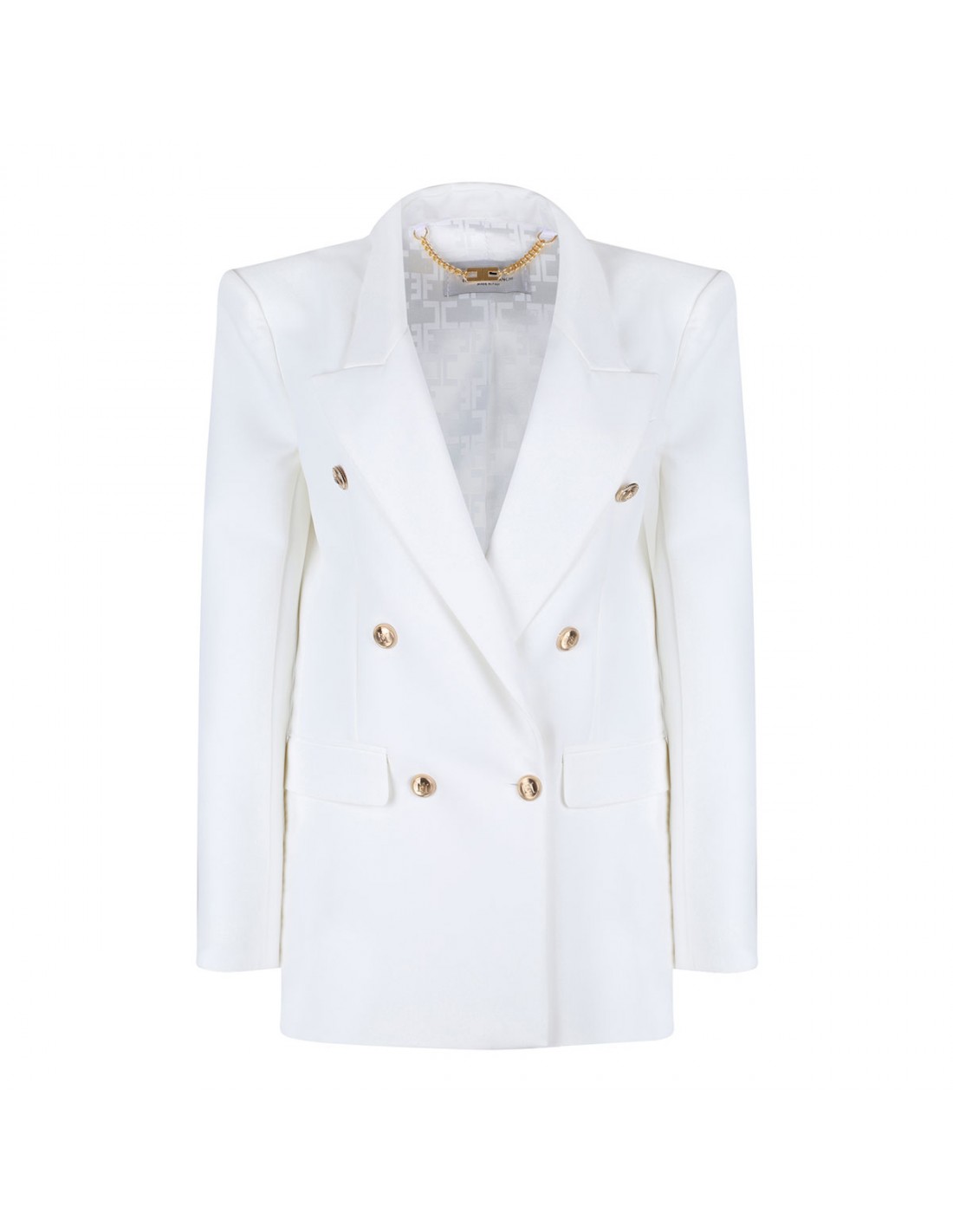 White crepe blazer