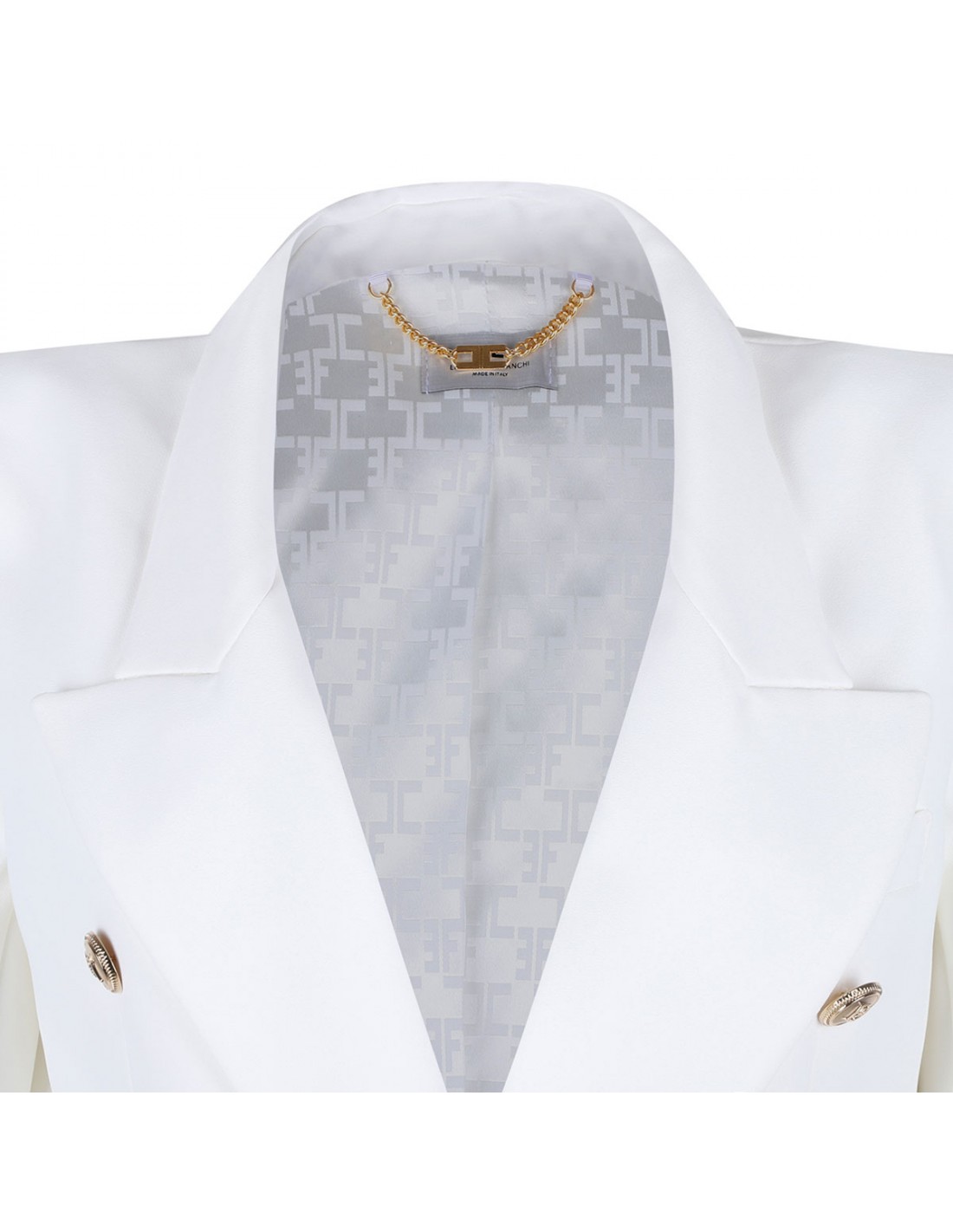 White crepe blazer