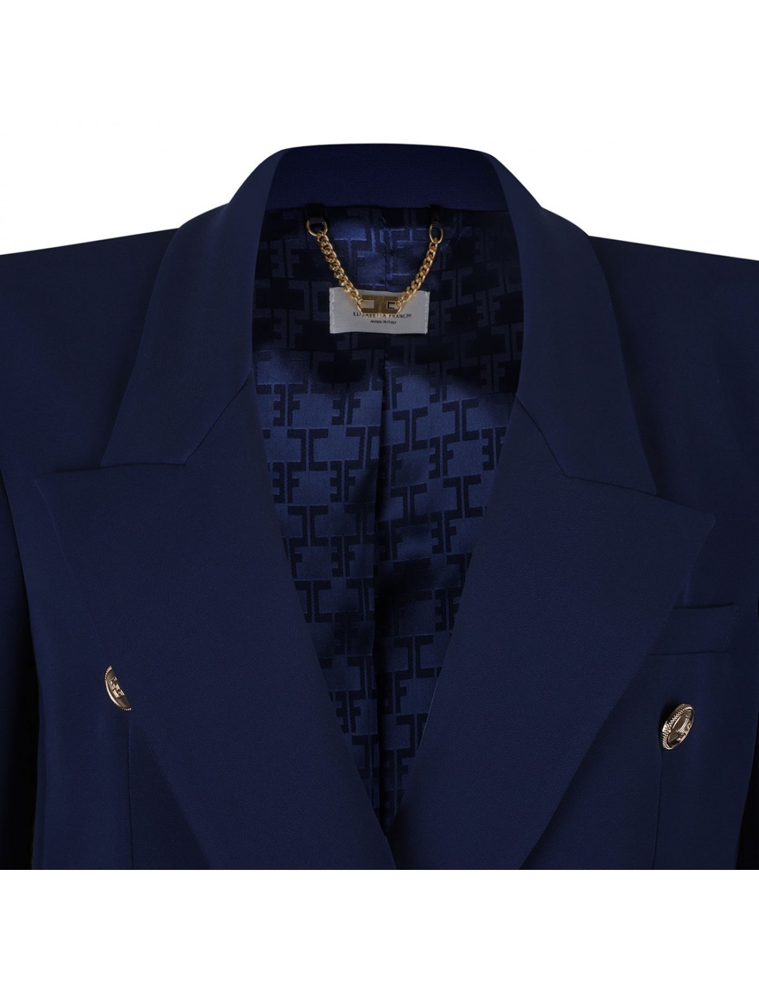 Oltremare blue crepe blazer