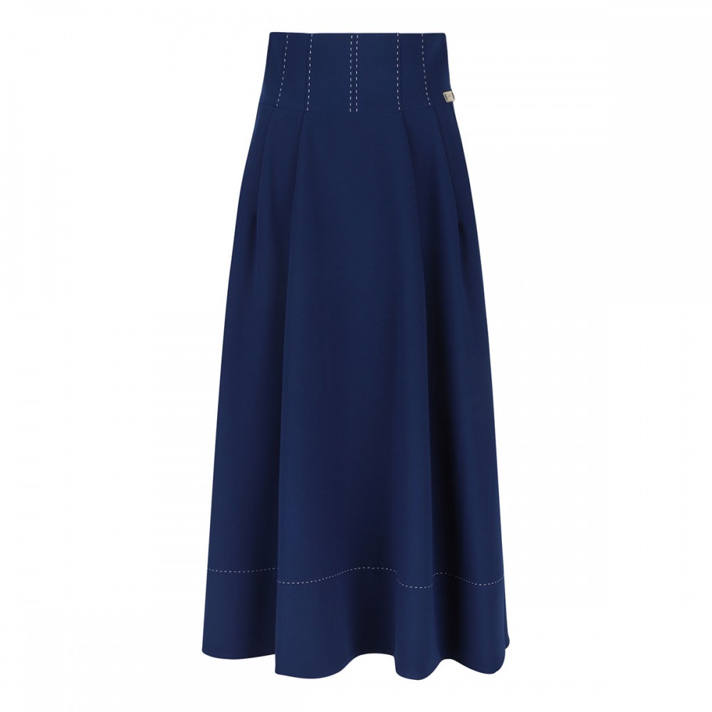 Crepe circle skirt