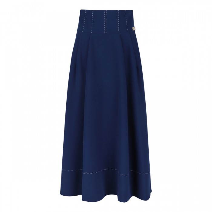 Crepe circle skirt