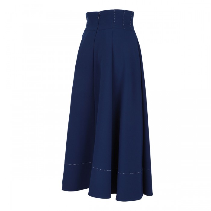 Crepe circle skirt