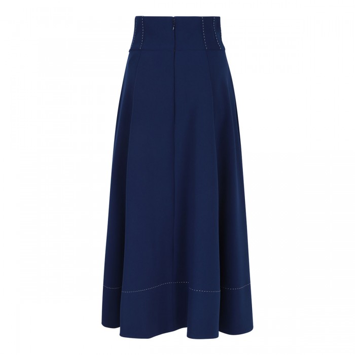 Crepe circle skirt