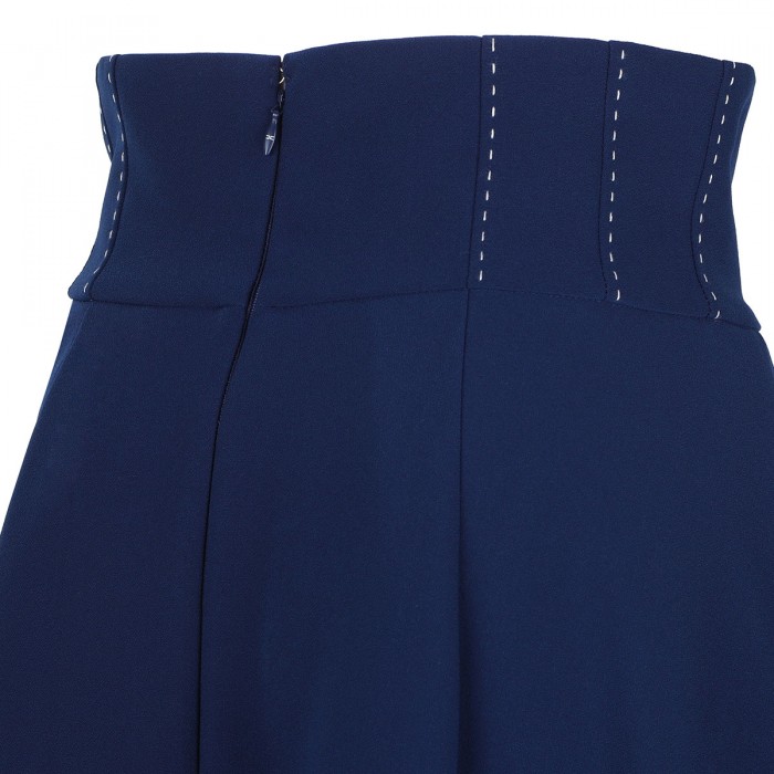 Crepe circle skirt