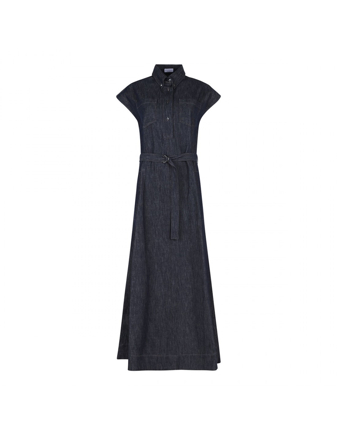 Denim midi dress