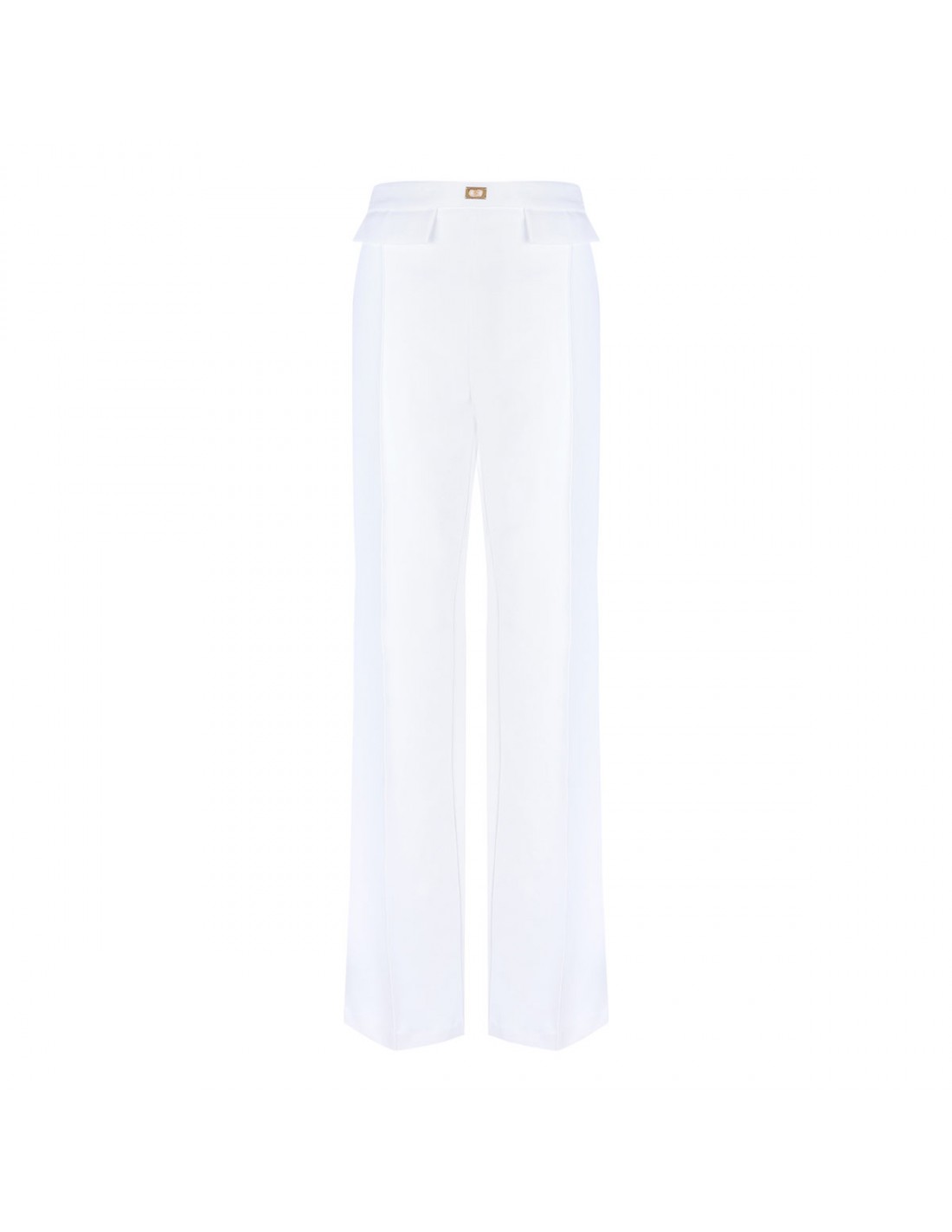 White crepe pants