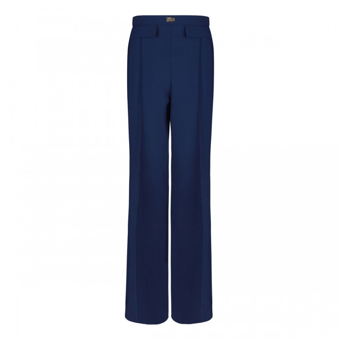 Oltremare blue crepe pants