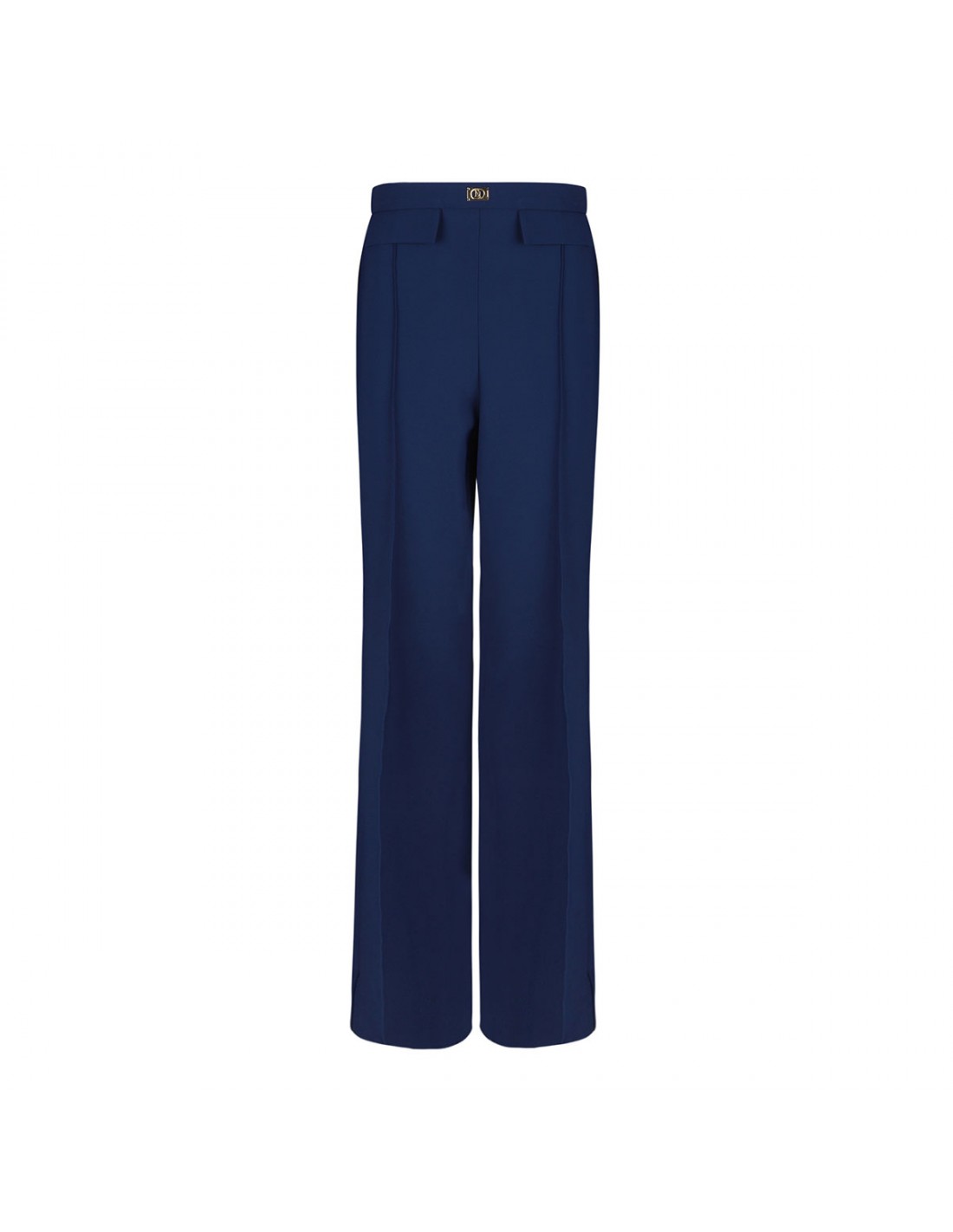 Oltremare blue crepe pants