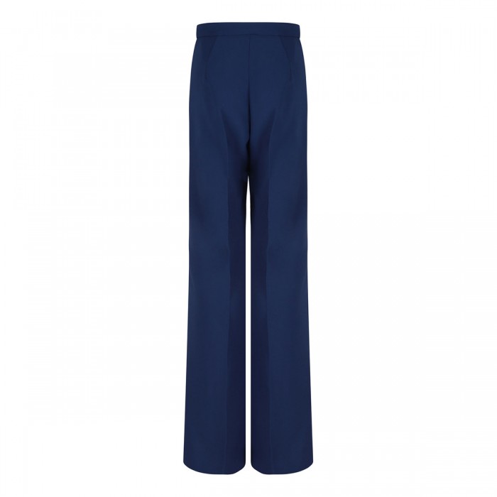 Oltremare blue crepe pants