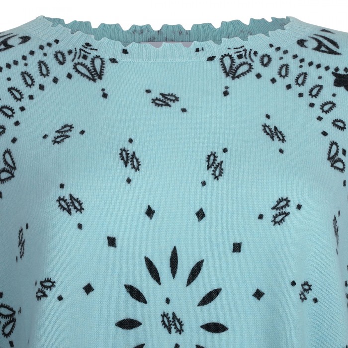 Mela bandana cashmere sweater