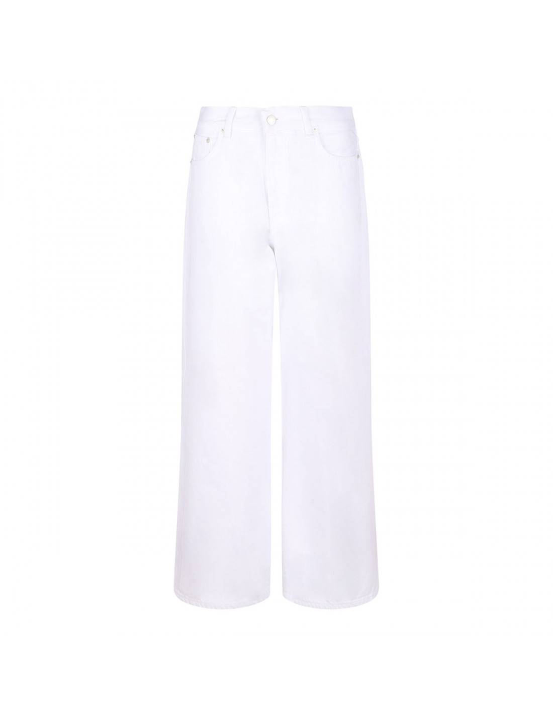 Korea optical white denim jeans