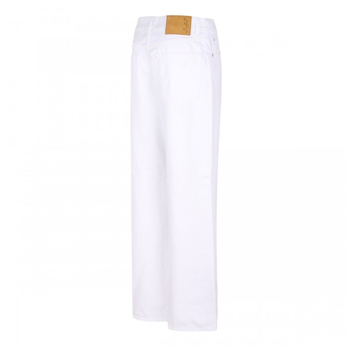 Korea optical white denim jeans