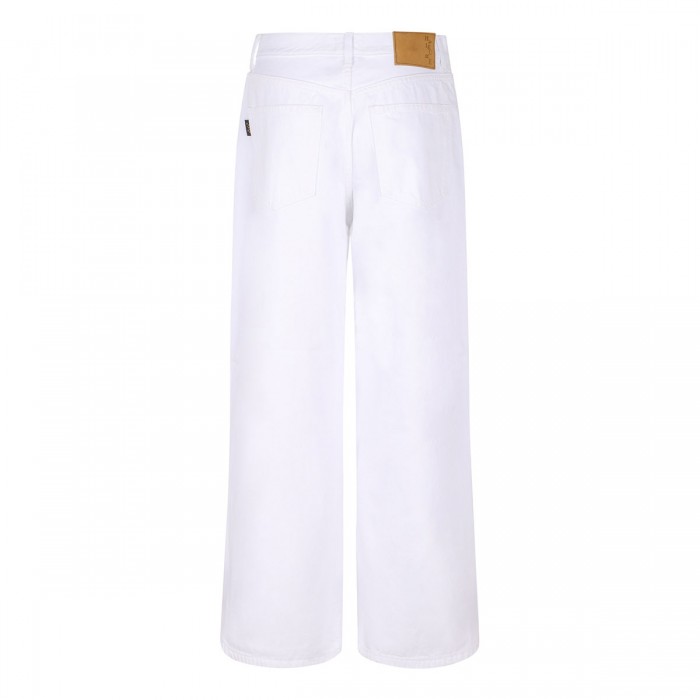 Korea optical white denim jeans