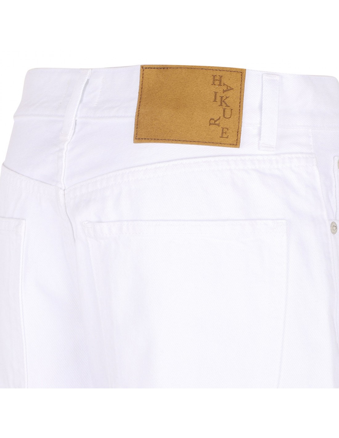 Korea optical white denim jeans