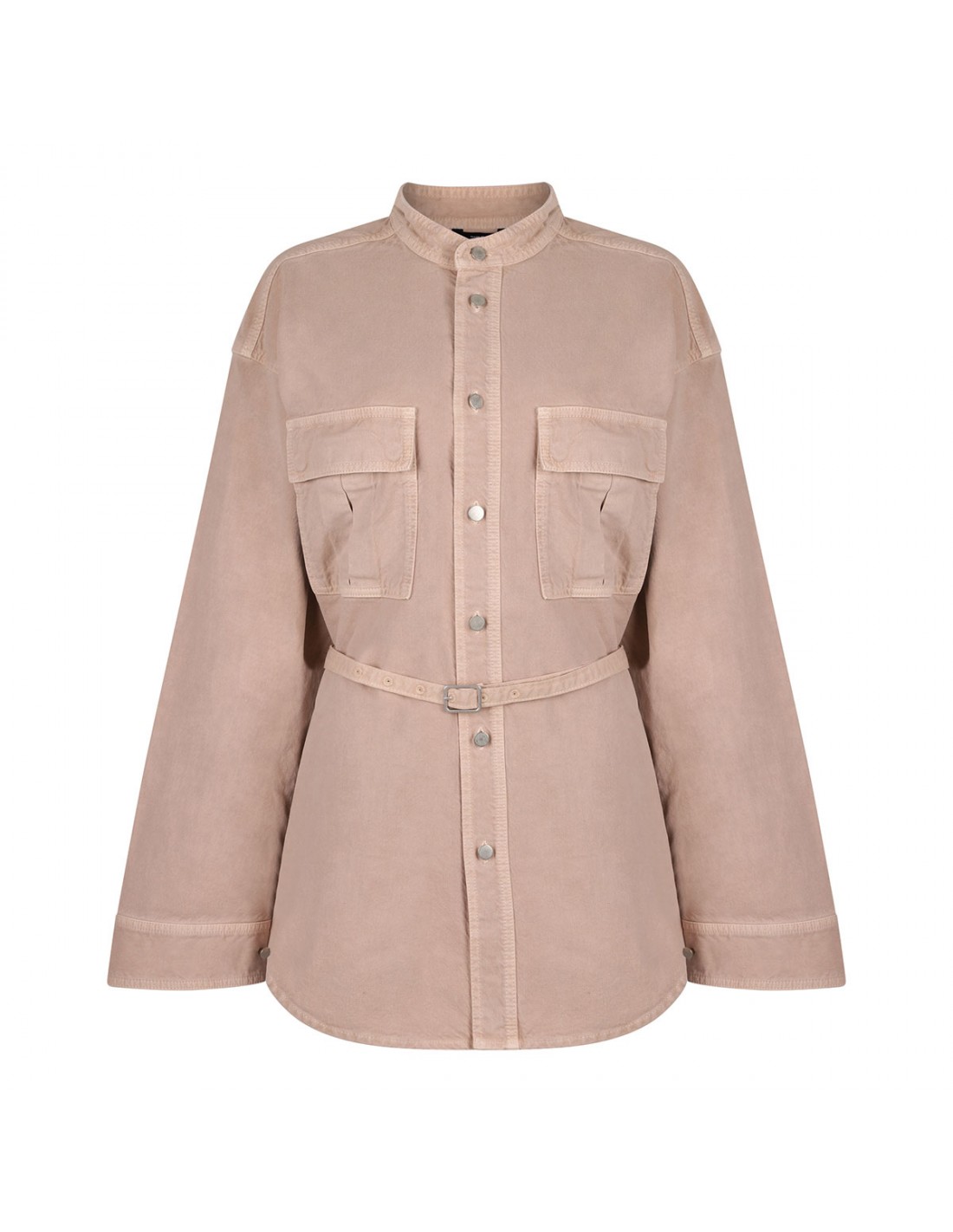 Ivonne twill denim safari jacket