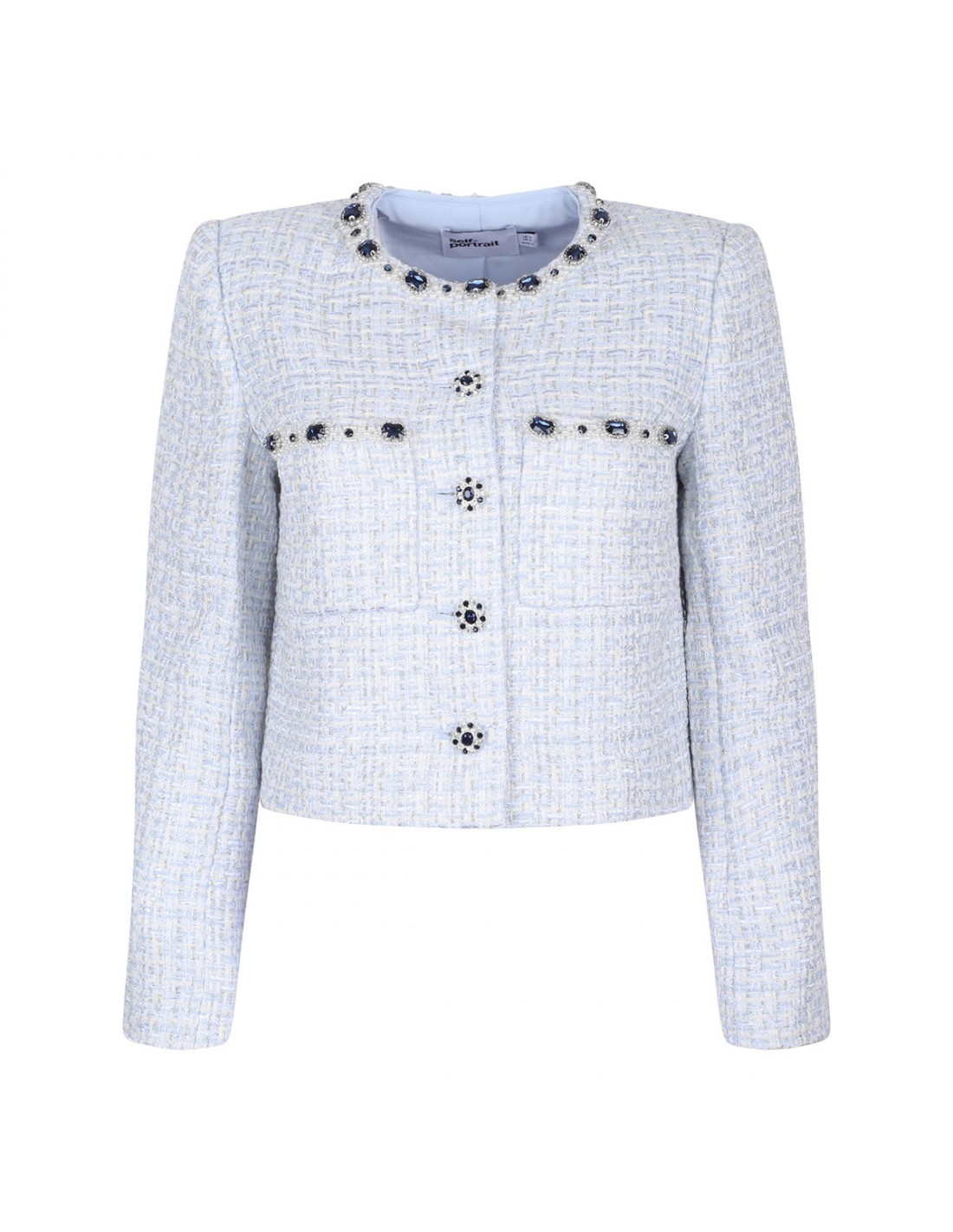 Blue boucle jacket