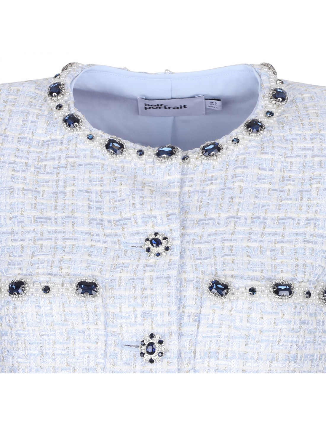 Blue boucle jacket