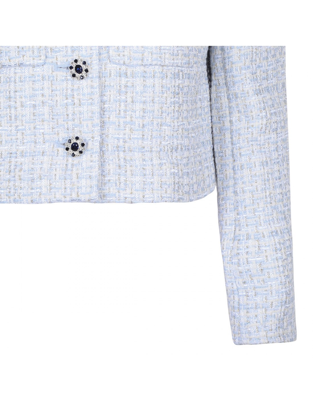 Blue boucle jacket