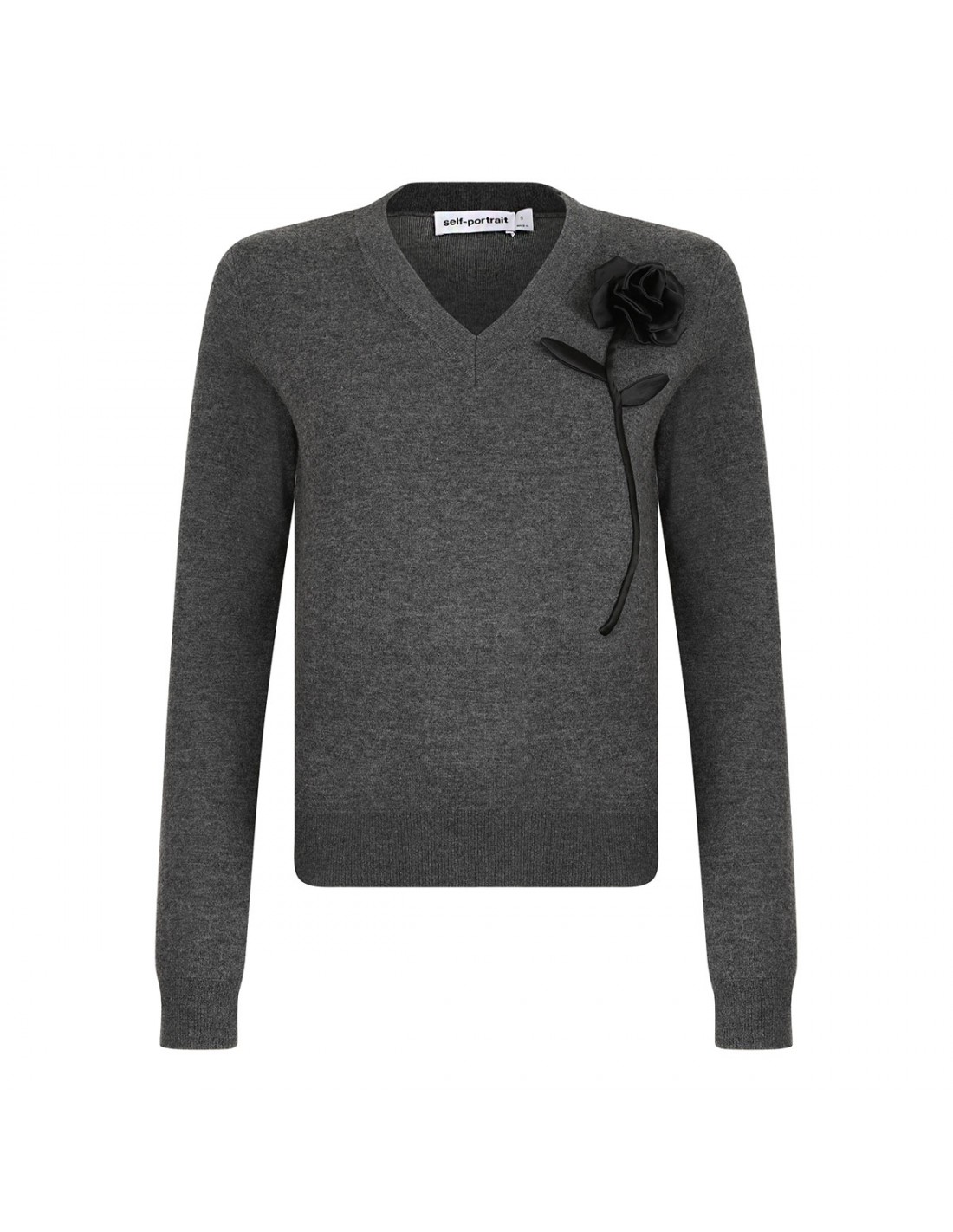 Charcoal blue rose jumper