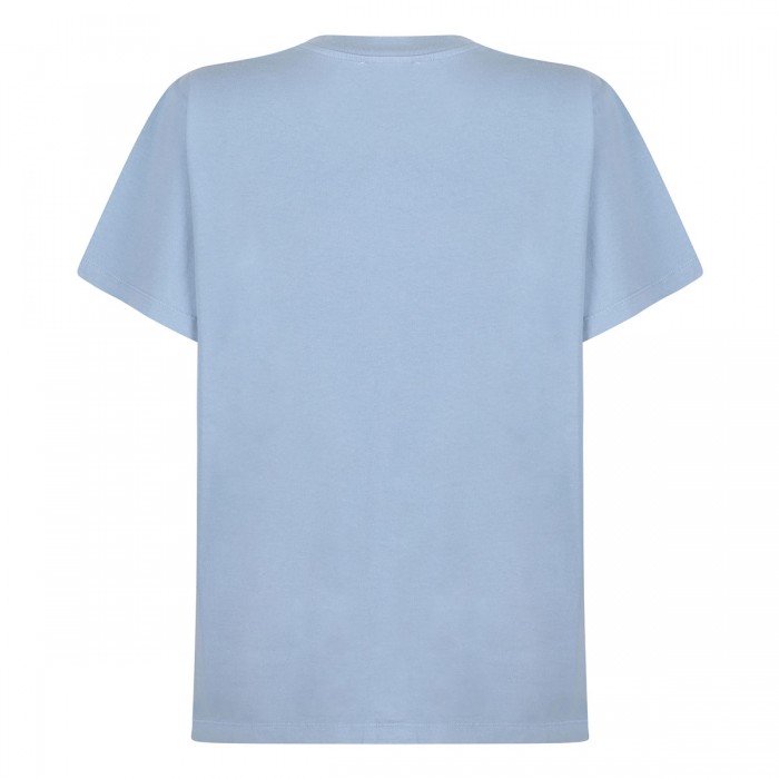 Blue Re-cut cotton jersey T-shirt