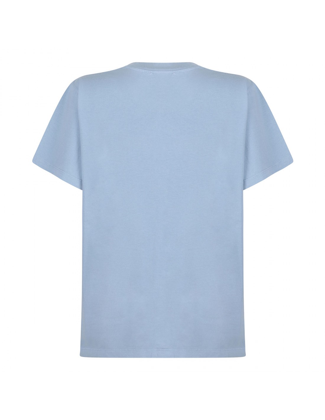 Blue Re-cut cotton jersey T-shirt