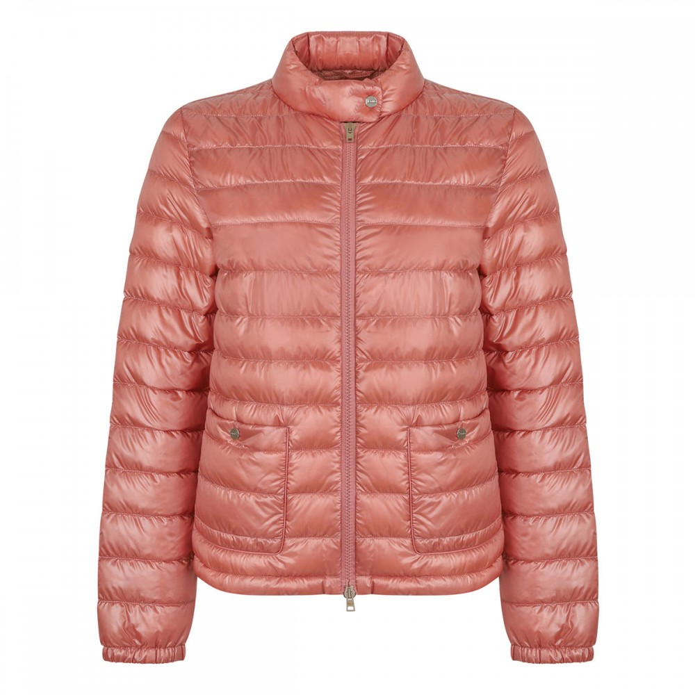 Dark pink quilted jacket