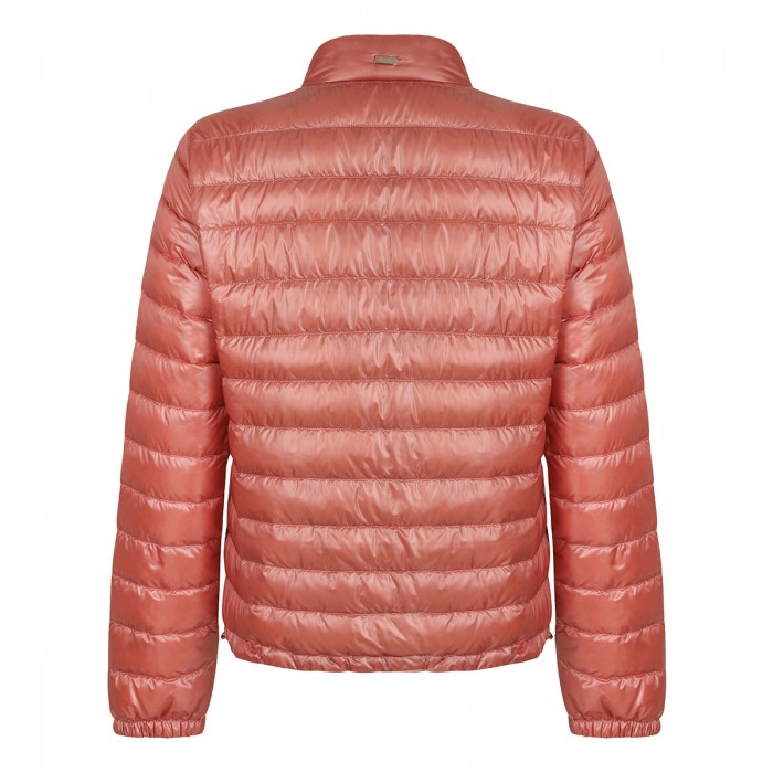 Dark pink quilted jacket