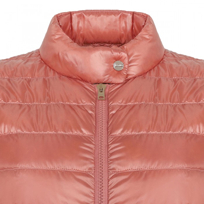 Dark pink quilted jacket