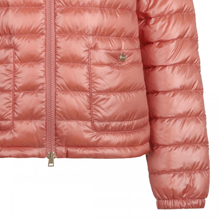 Dark pink quilted jacket