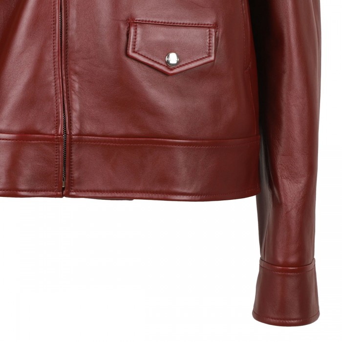 Leather biker jacket