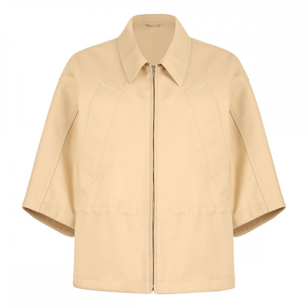 Cotton gabardine jacket