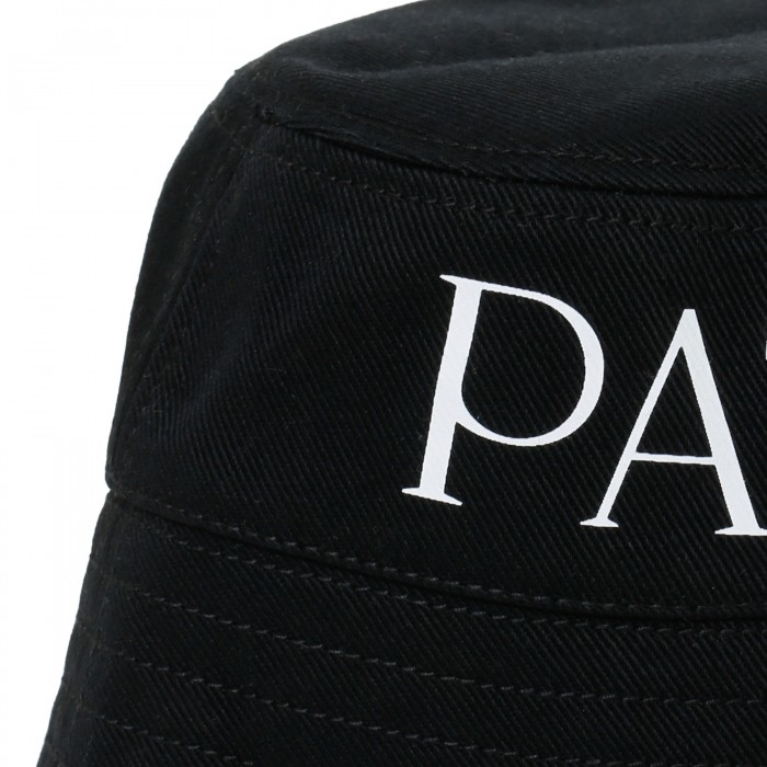 Logo black bucket hat