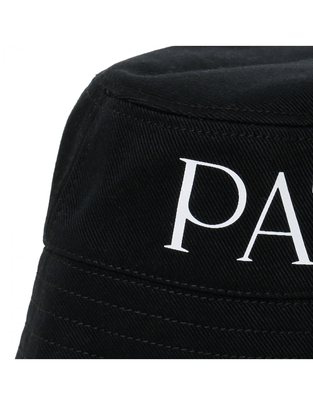 Logo black bucket hat