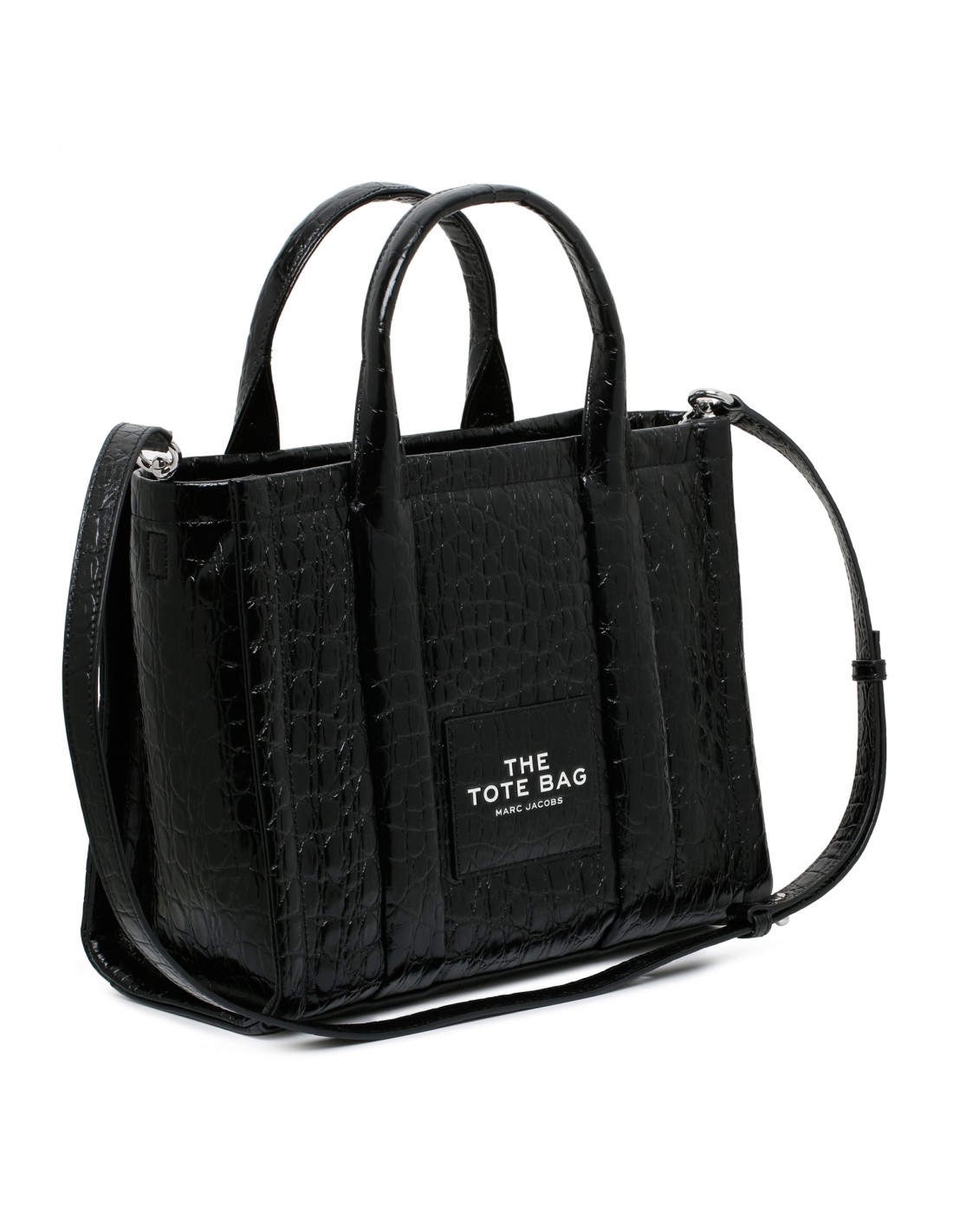 The Croc-Embossed medium tote bag | Le Noir - Unconventional Luxury