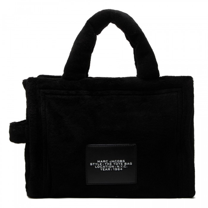 The Small Terry Tote Bag in Black - Marc Jacobs