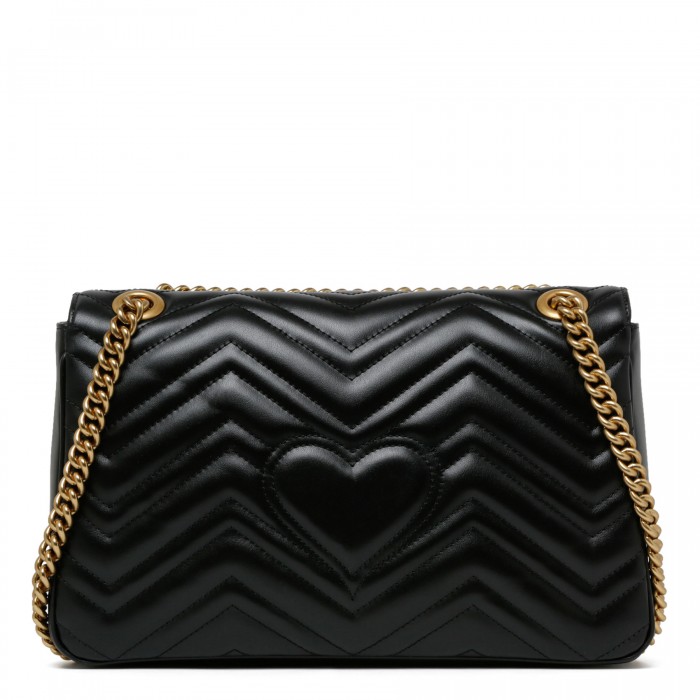 GG Marmont black medium shoulder bag