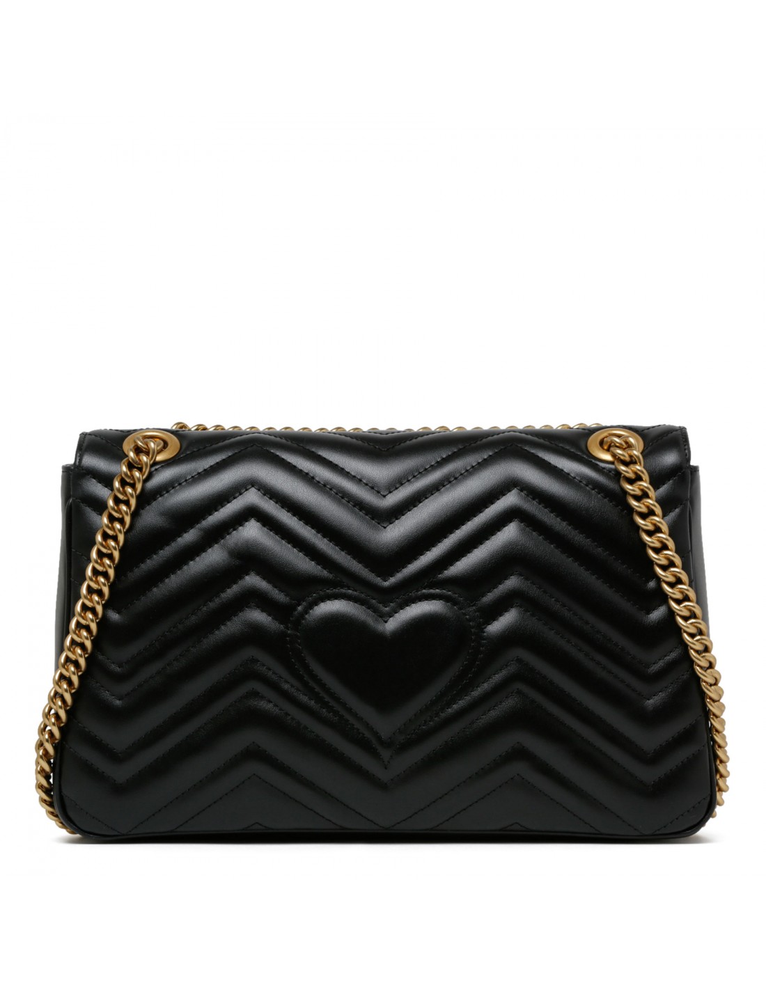 GG Marmont black medium shoulder bag