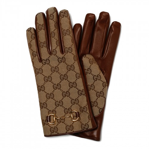 Gucci - Gg Motif Lace Gloves - Womens - Black