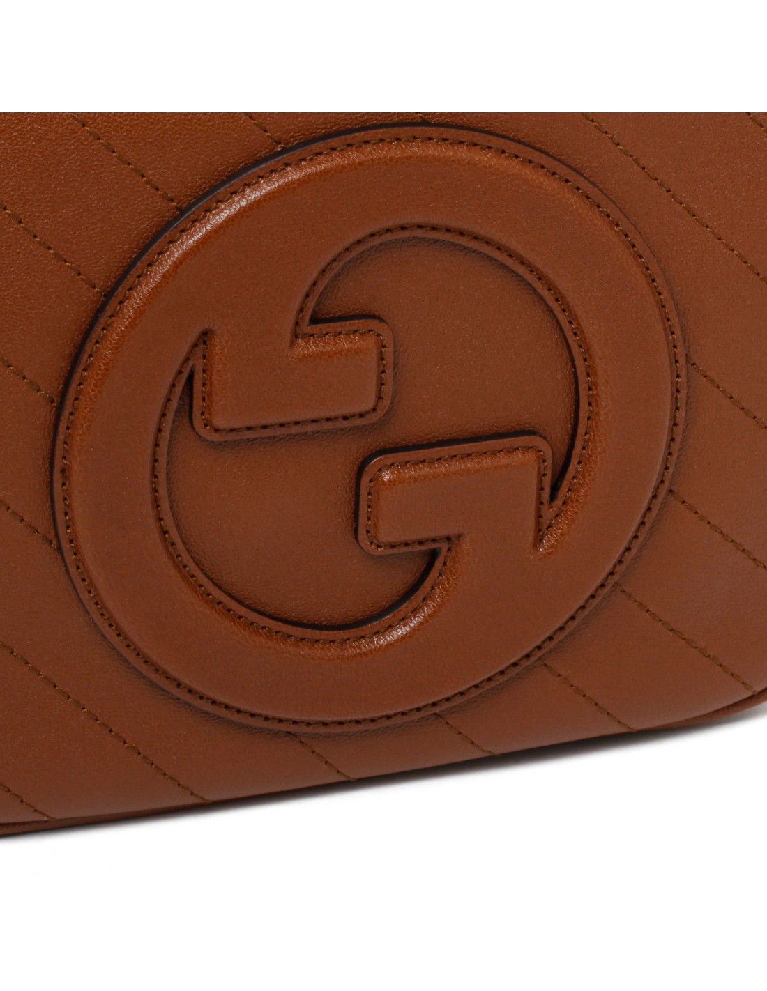 Gucci Blondie small shoulder bag in orange leather